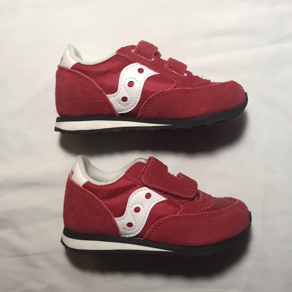 New Saucony Baby Jazz Hook & Loop Red/White
